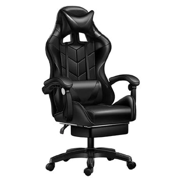 PU Leather, Gaming Chair, Up to 100kg, Black