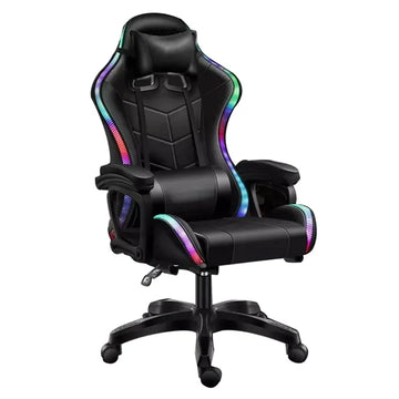 RGB LED Lighting, Gaming Chair, Black