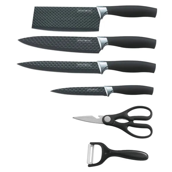6pcs, kitchen knife, box set, Royalty Line DC5F
