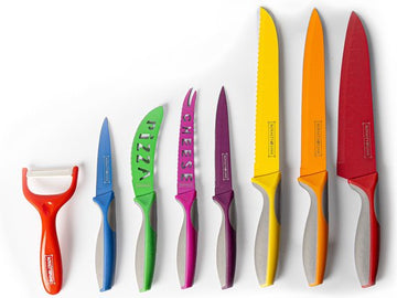 7 pcs, multi-colored, knife set, Royalty Line RL-COL7A
