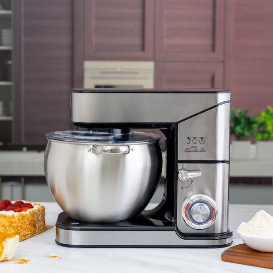 Powerful 2500W Food Processor - Kitchen Mixer XL - Stainless Steel