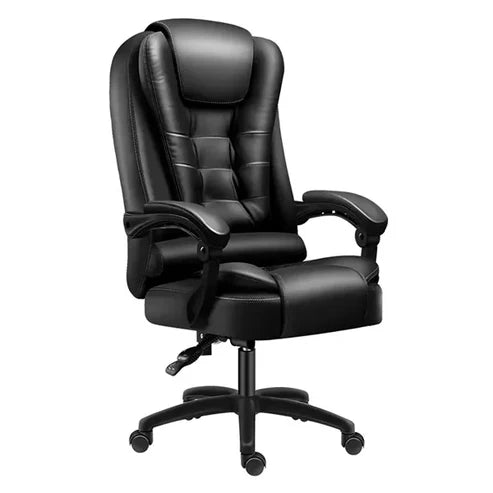 Office Chair, PU Leather, Up to 100kg, Brown