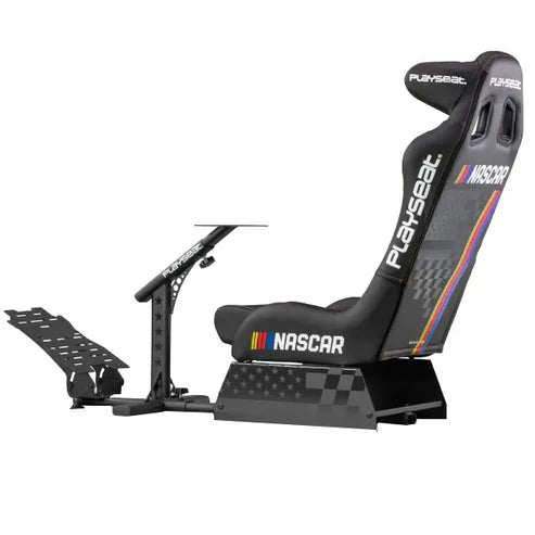 Simulation Seat, PU Leather, Up to 120kg, Including Slider, Black